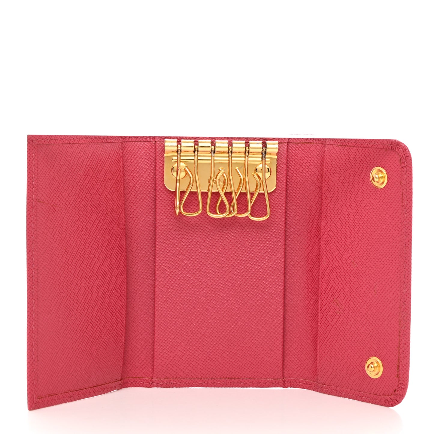 Saffiano Fiocco Bow Metal 6 Key Holder Peonia
