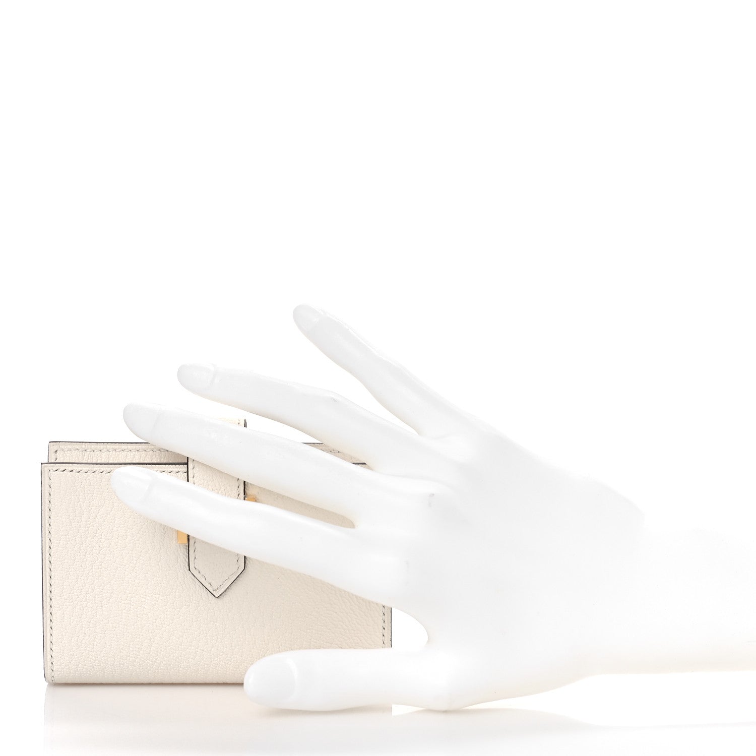 Hermes Chevre Mysore Mini Bearn Wallet Nata 2 of 10