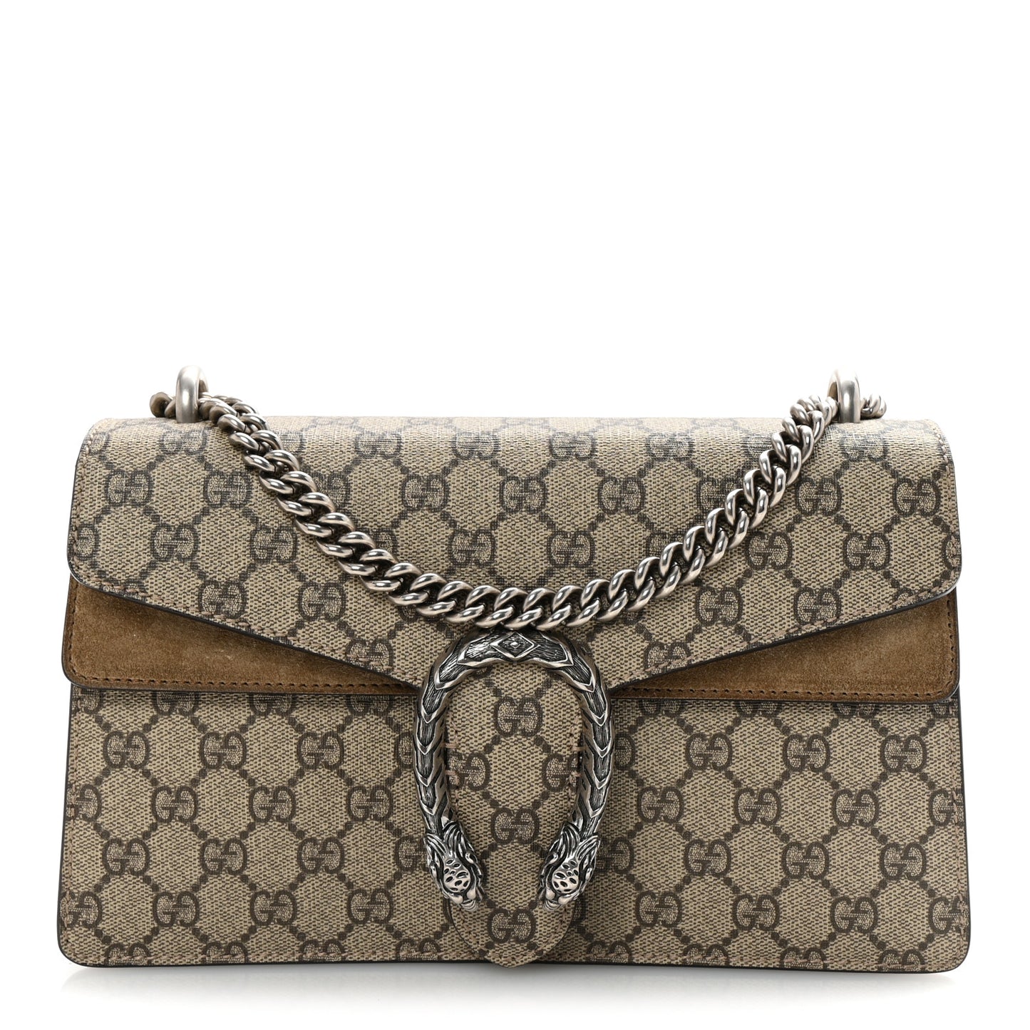 GG Supreme Monogram Small Dionysus Shoulder Bag Taupe