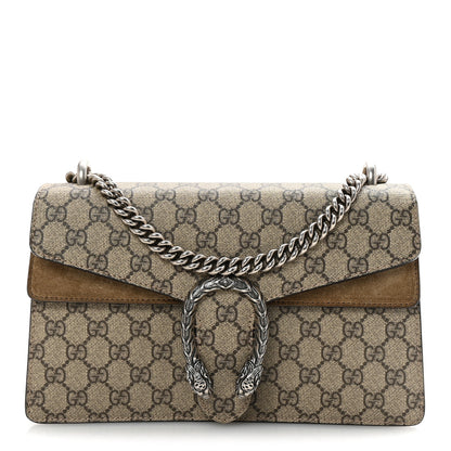 Gucci GG Supreme Monogram Small Dionysus Shoulder Bag Taupe 1 of 10