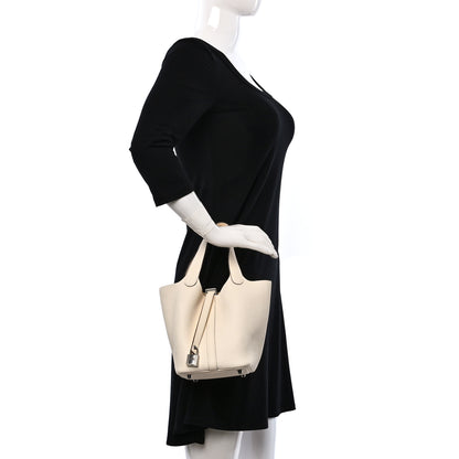 Hermes Taurillon Clemence Picotin Lock 18 PM Nata 2 of 13