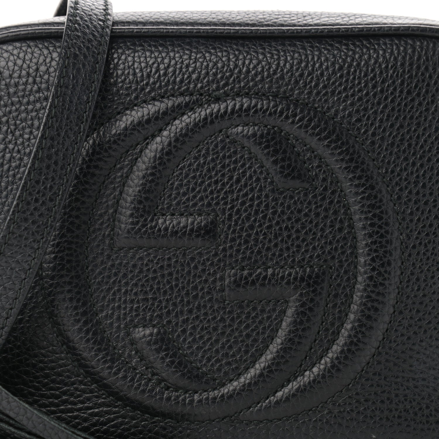 Gucci Pebbled Calfskin Small Soho Disco Bag Black 8 of 15