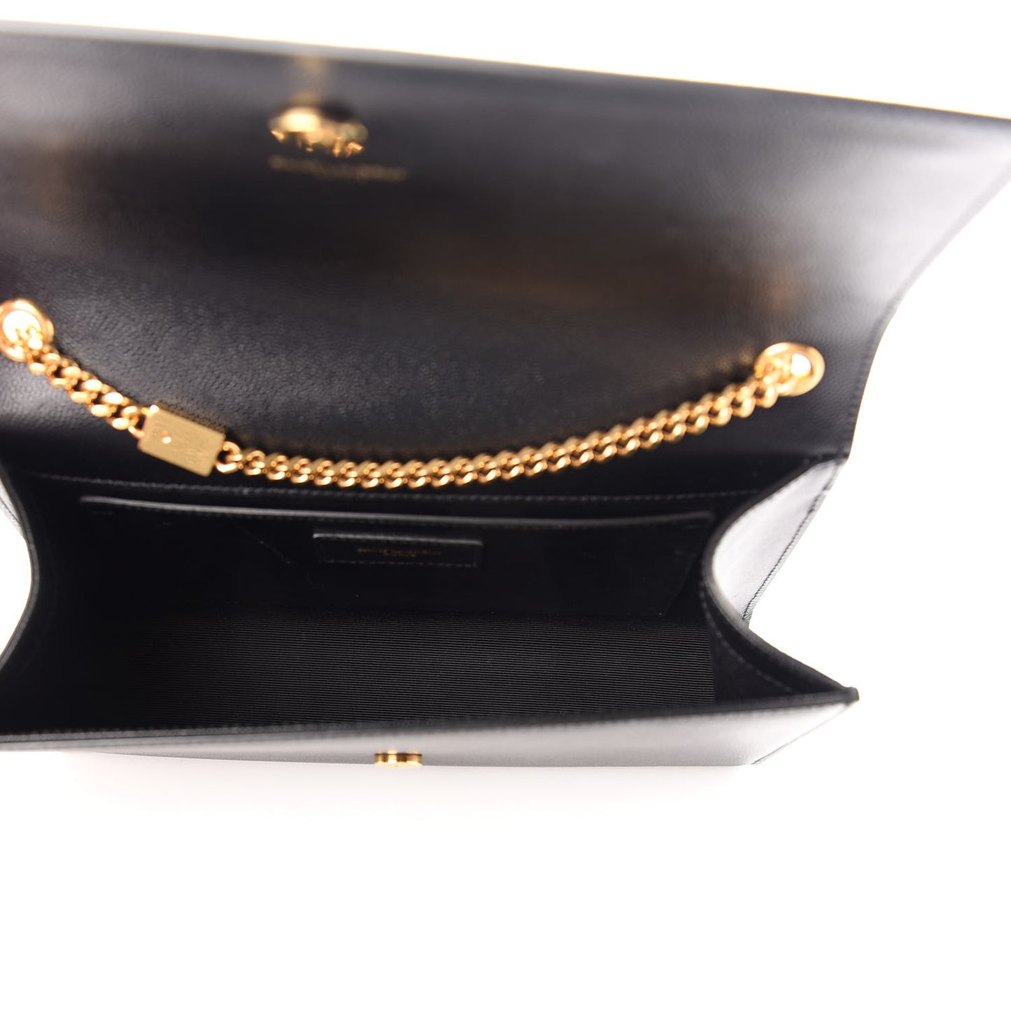 Grain De Poudre Medium Classic Monogram Kate Satchel Black