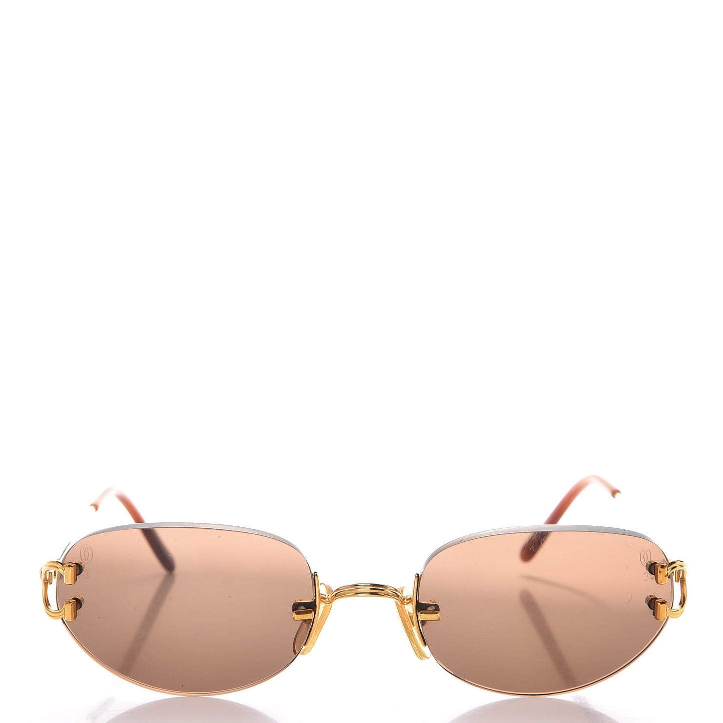 Rimless Sunglasses Gold