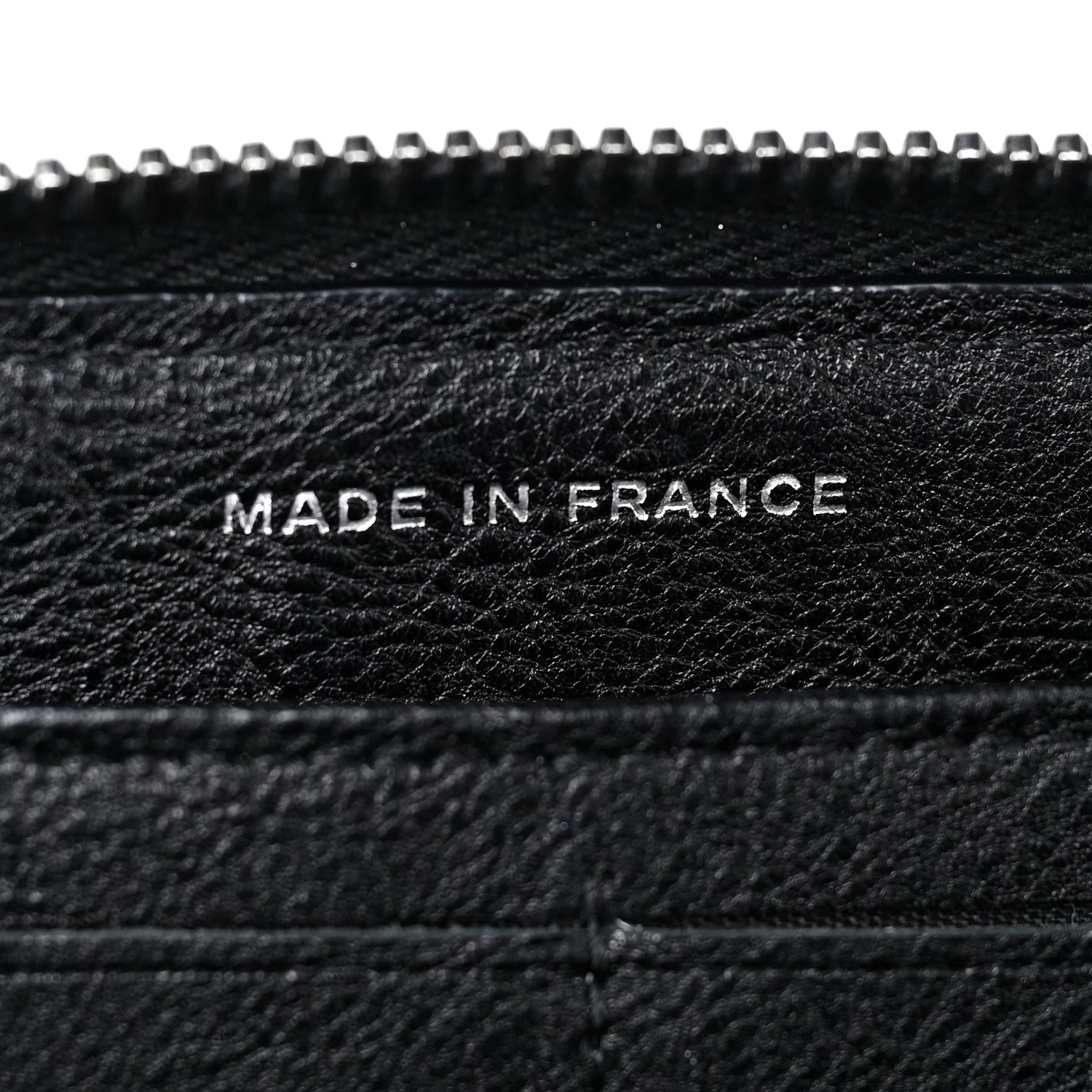 Chanel Calfskin Quilted Boy Chain Large Gusset Zip Around Wallet Black 8 of 15