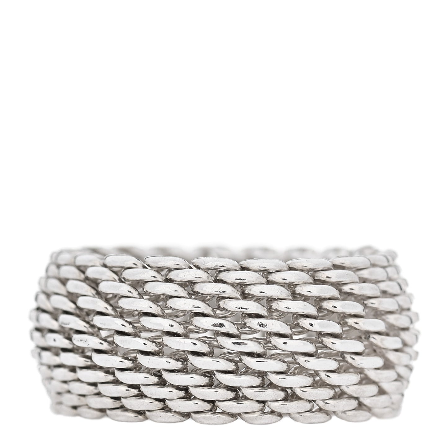 Sterling Silver Somerset Mesh Ring 55 7.25
