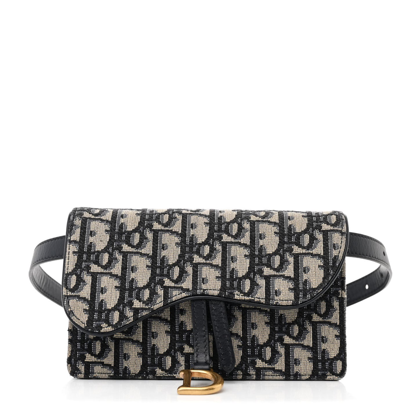 Oblique Saddle Belt Bag Blue