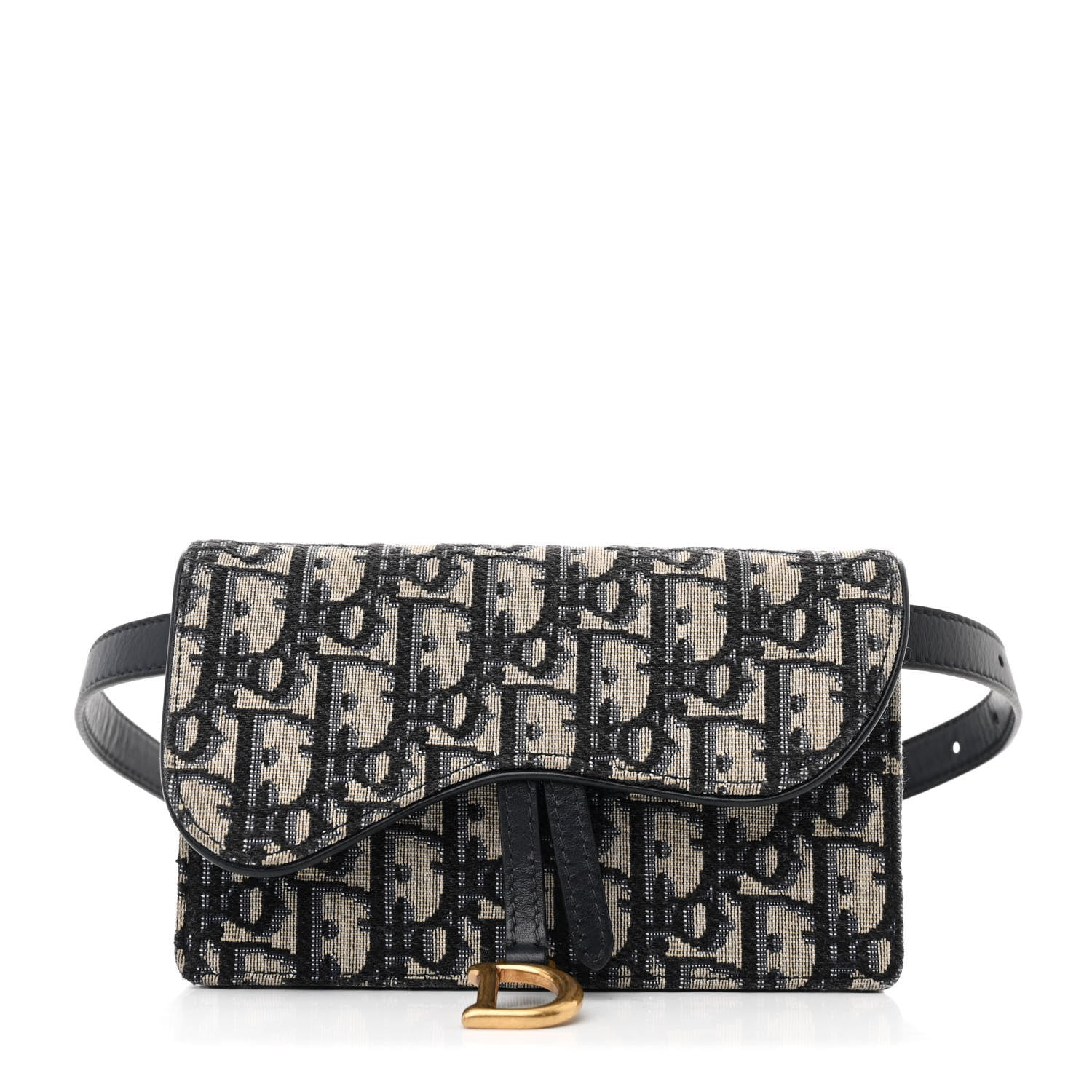 Christian Dior Oblique Saddle Belt Bag Blue 1 of 11