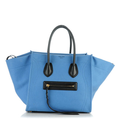 Celine Cotton Canvas Medium Phantom Luggage Blue 1 of 8