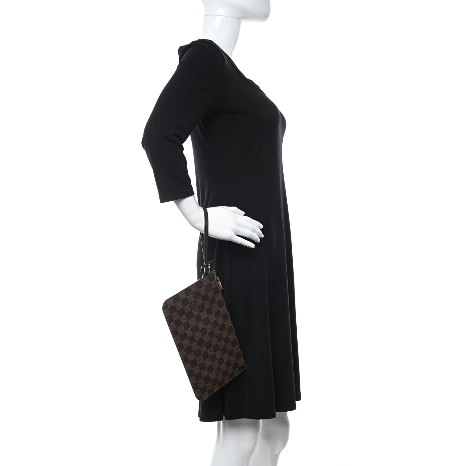 Louis Vuitton Damier Ebene Neverfull MM GM Pochette 2 of 7