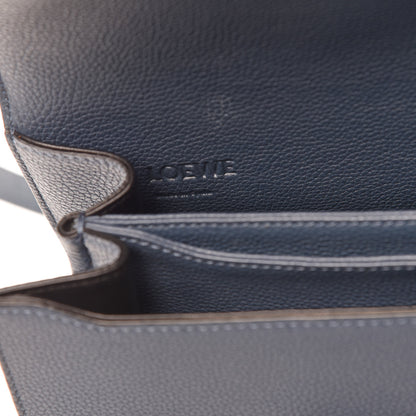 Loewe Grained Calfskin Medium Barcelona Shoulder Bag Indigo 6 of 10