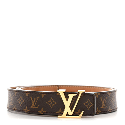Louis Vuitton Mini Monogram 25mm LV Initiales Belt 80 32 1 of 7