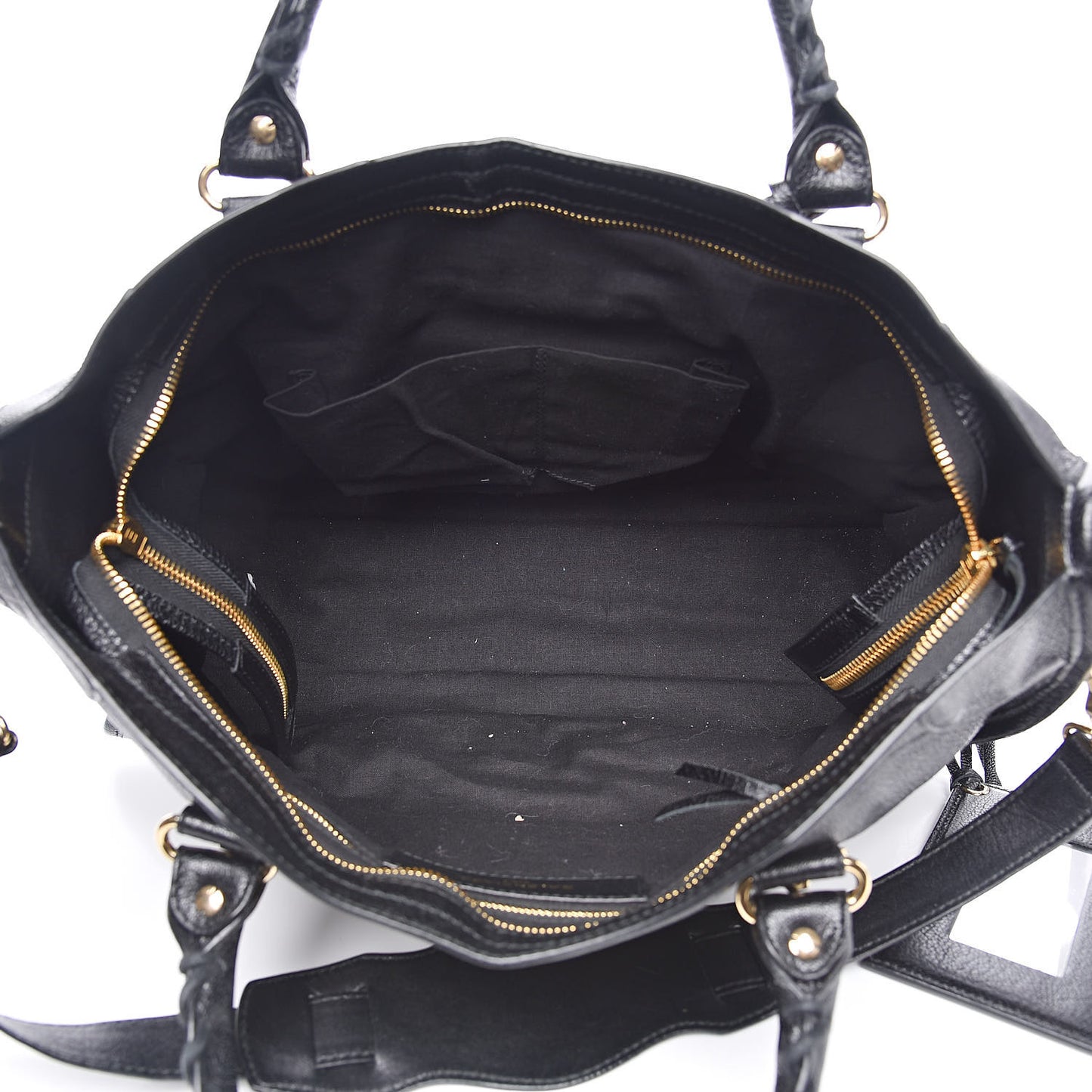 Chevre Gold Metallic Edge Hardware City Black