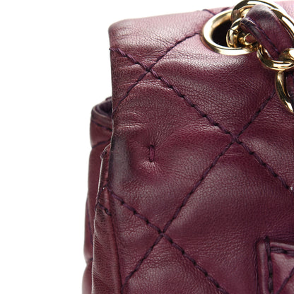 Chanel Lambskin Quilted Jumbo Single Flap Purple 12 of 15