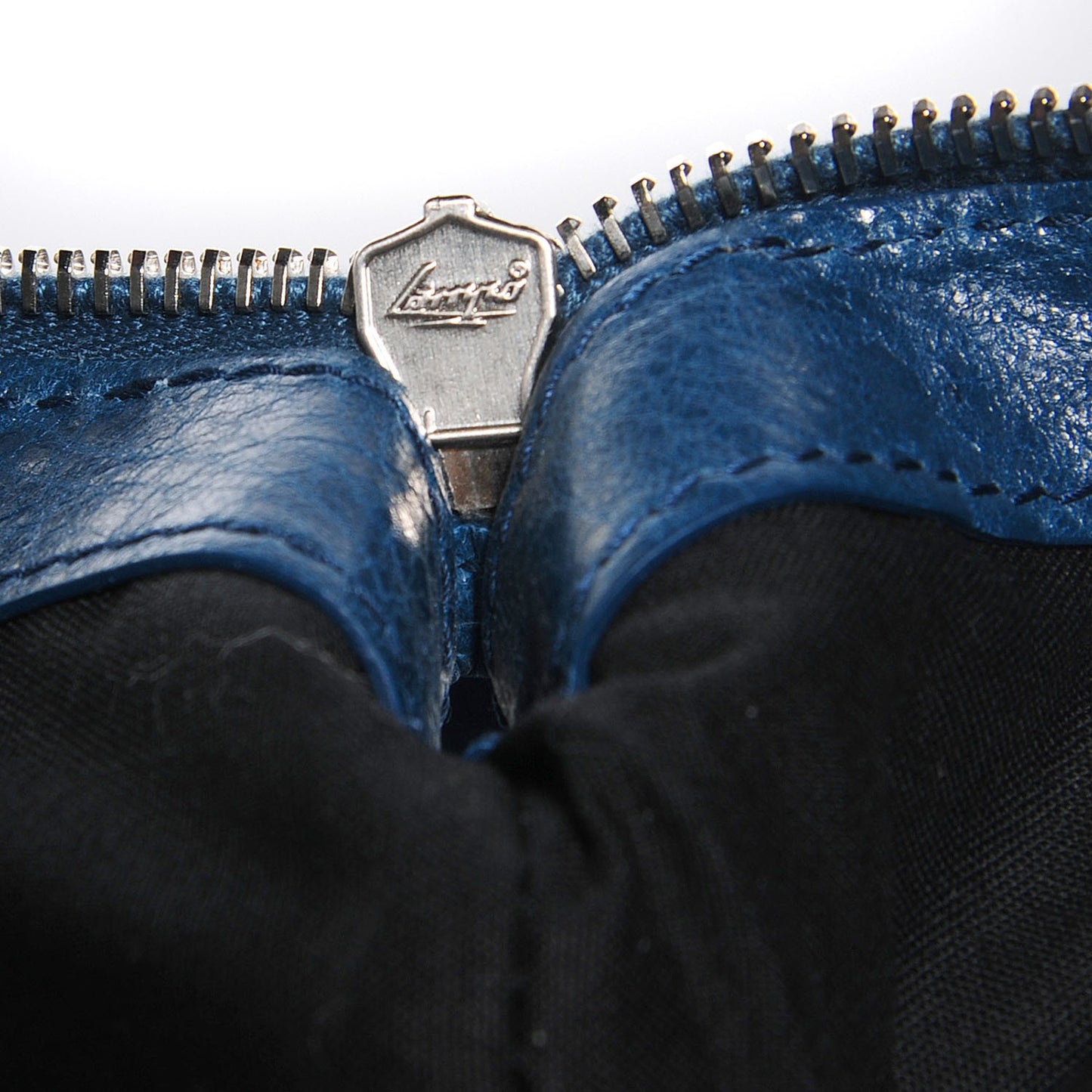 Agneau Arena Classic Hardware Medium Clip Bleu Mineral