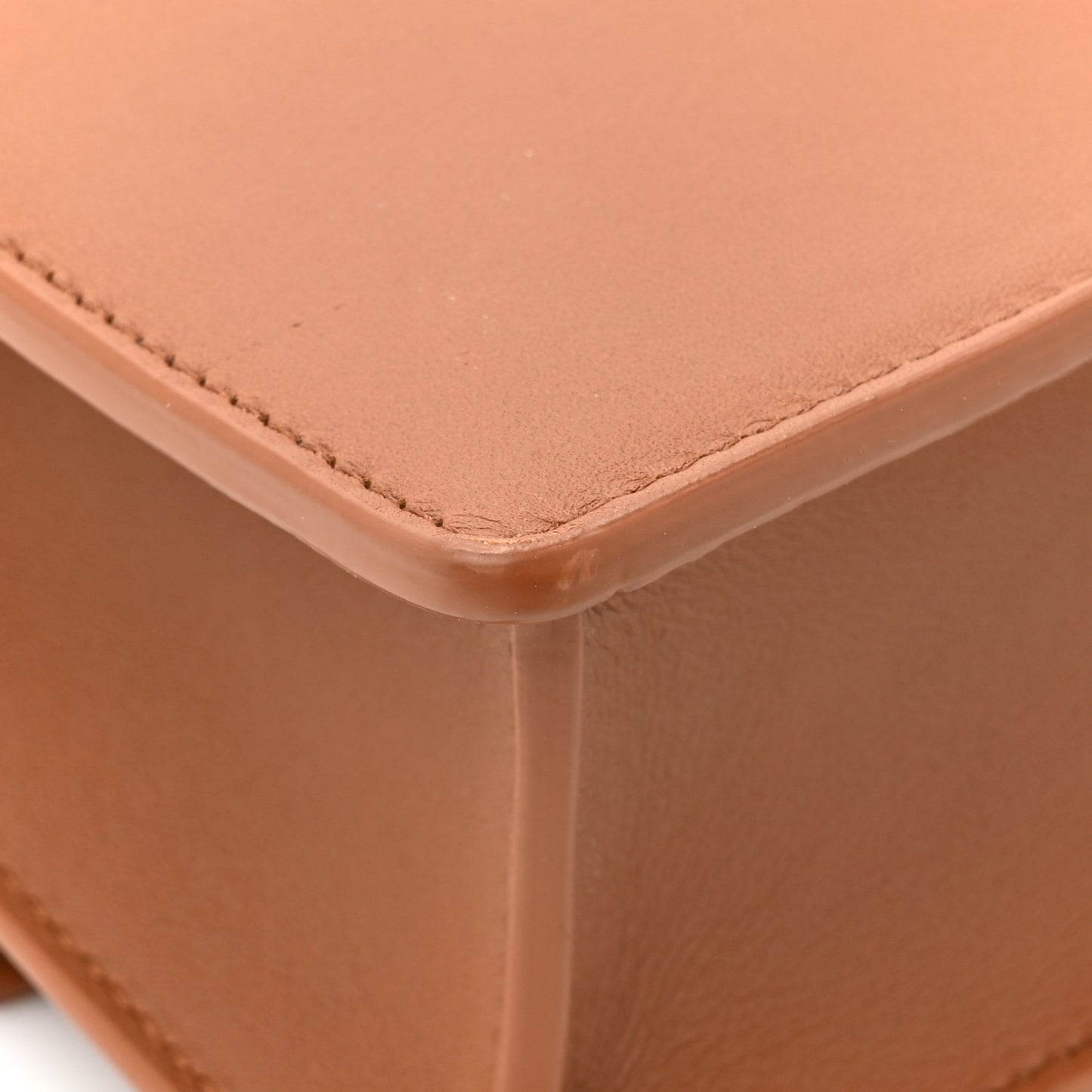Grained Calfskin 30 Montaigne East West Chain Flap Bag Brown