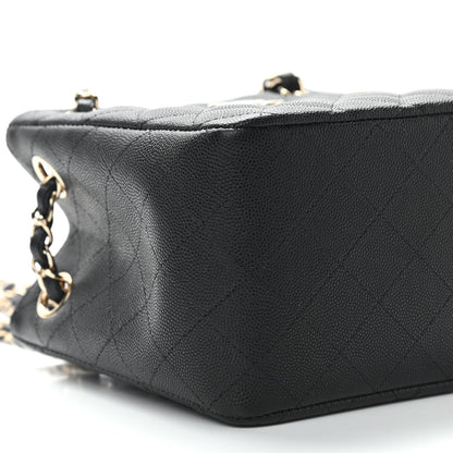Chanel Caviar Quilted Mini Bucket Bag Black 9 of 11