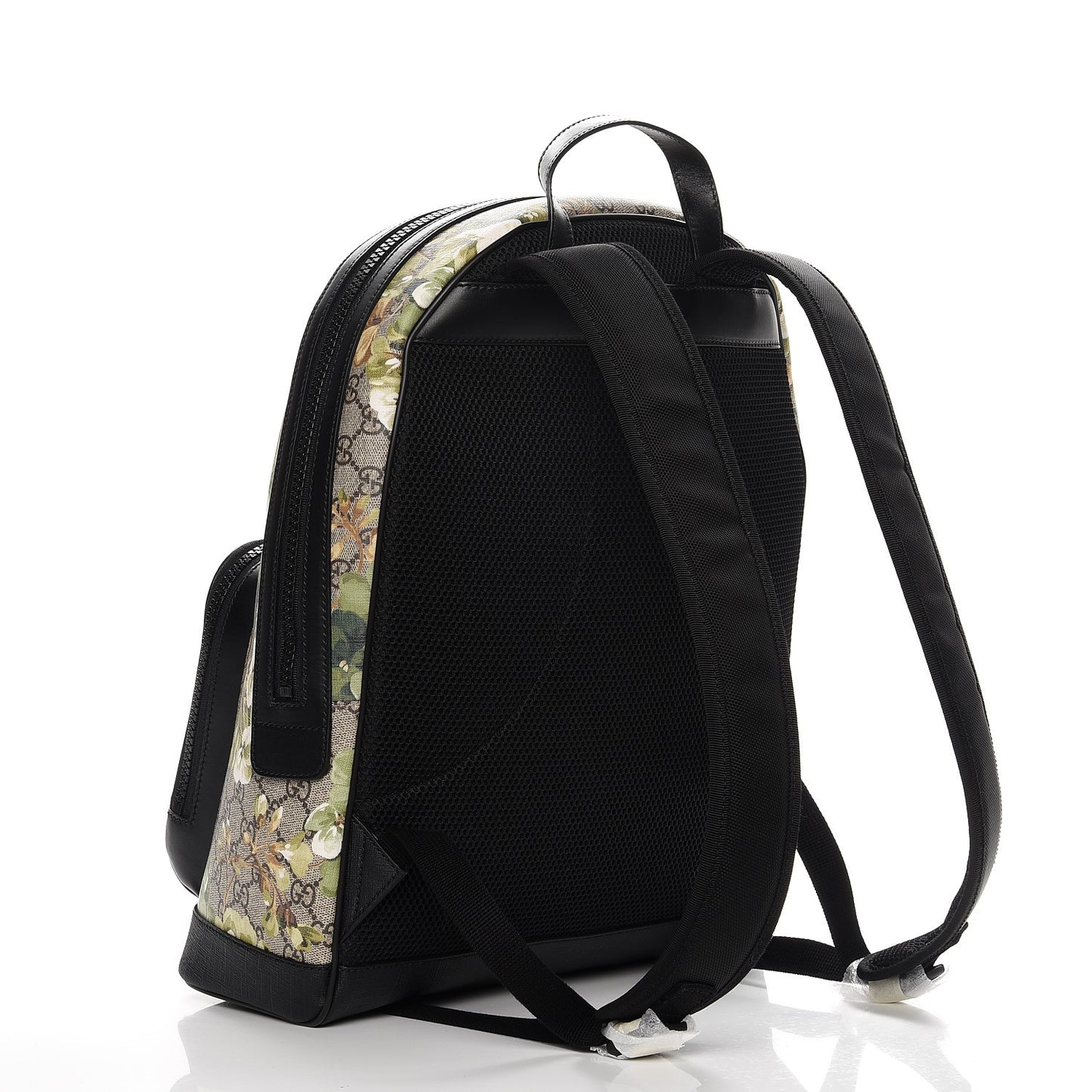 GG Supreme Monogram Blooms Medium Day Backpack Beige New Military Black