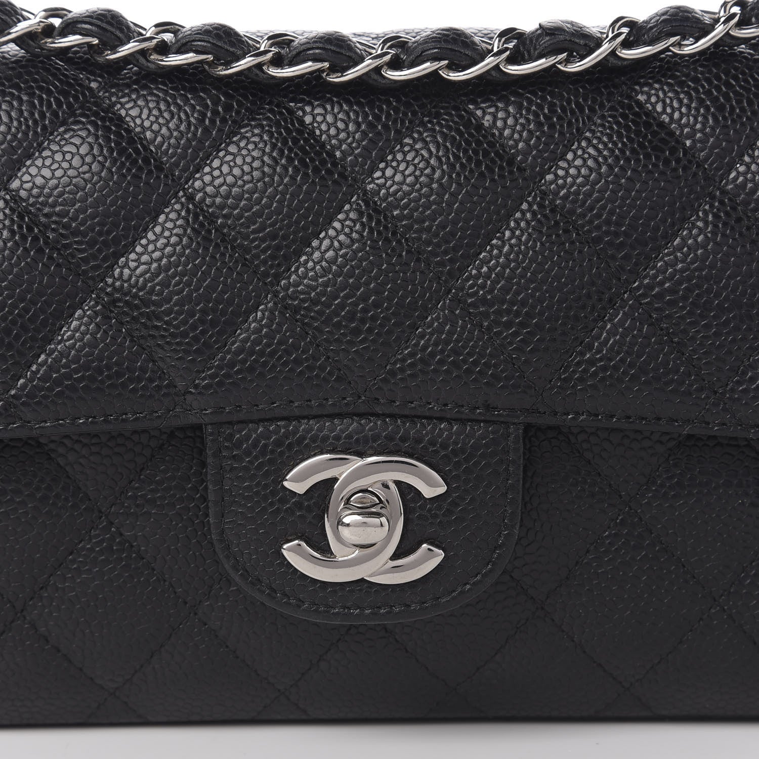 Chanel Caviar Quilted East West Flap Black 11 of 14
