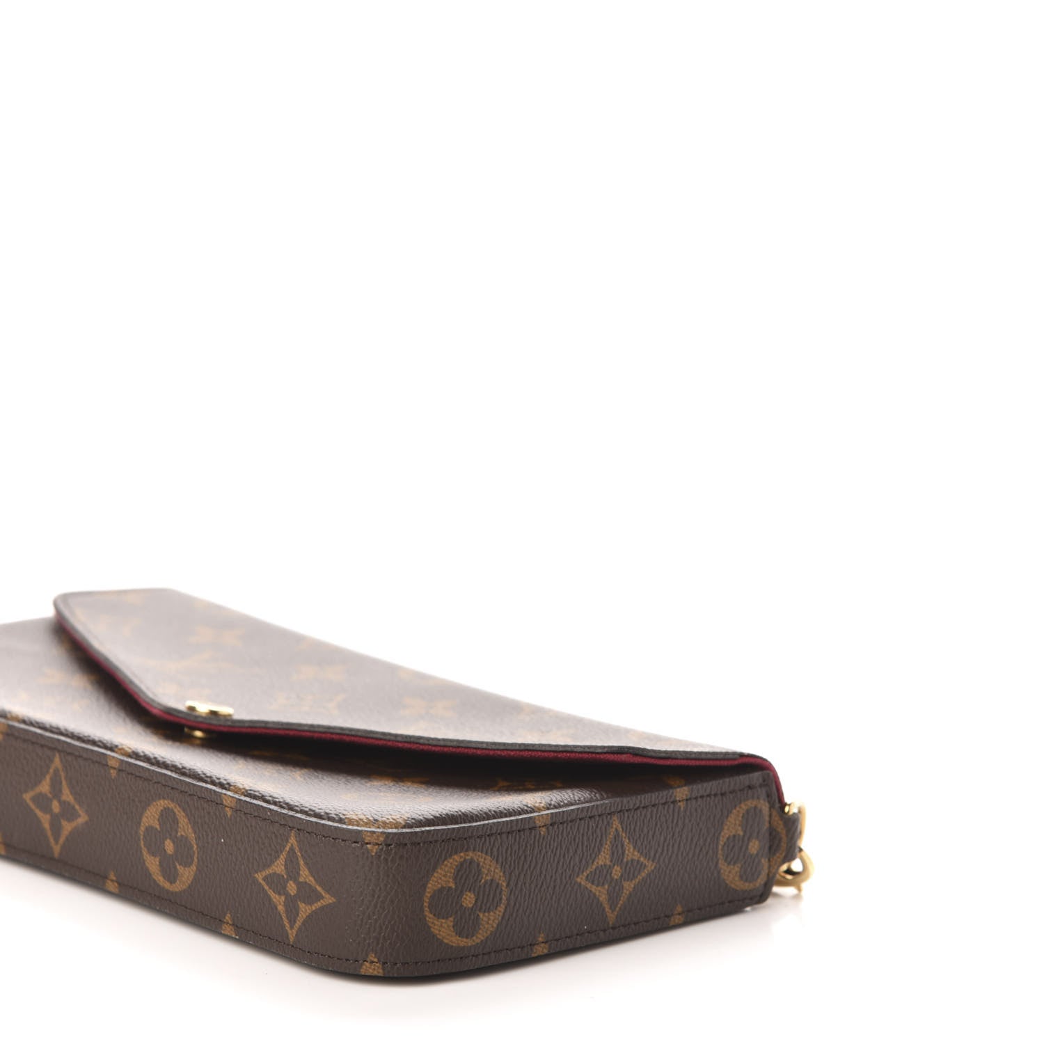 Louis Vuitton Monogram Pochette Felicie Chain Wallet Fuchsia 9 of 14