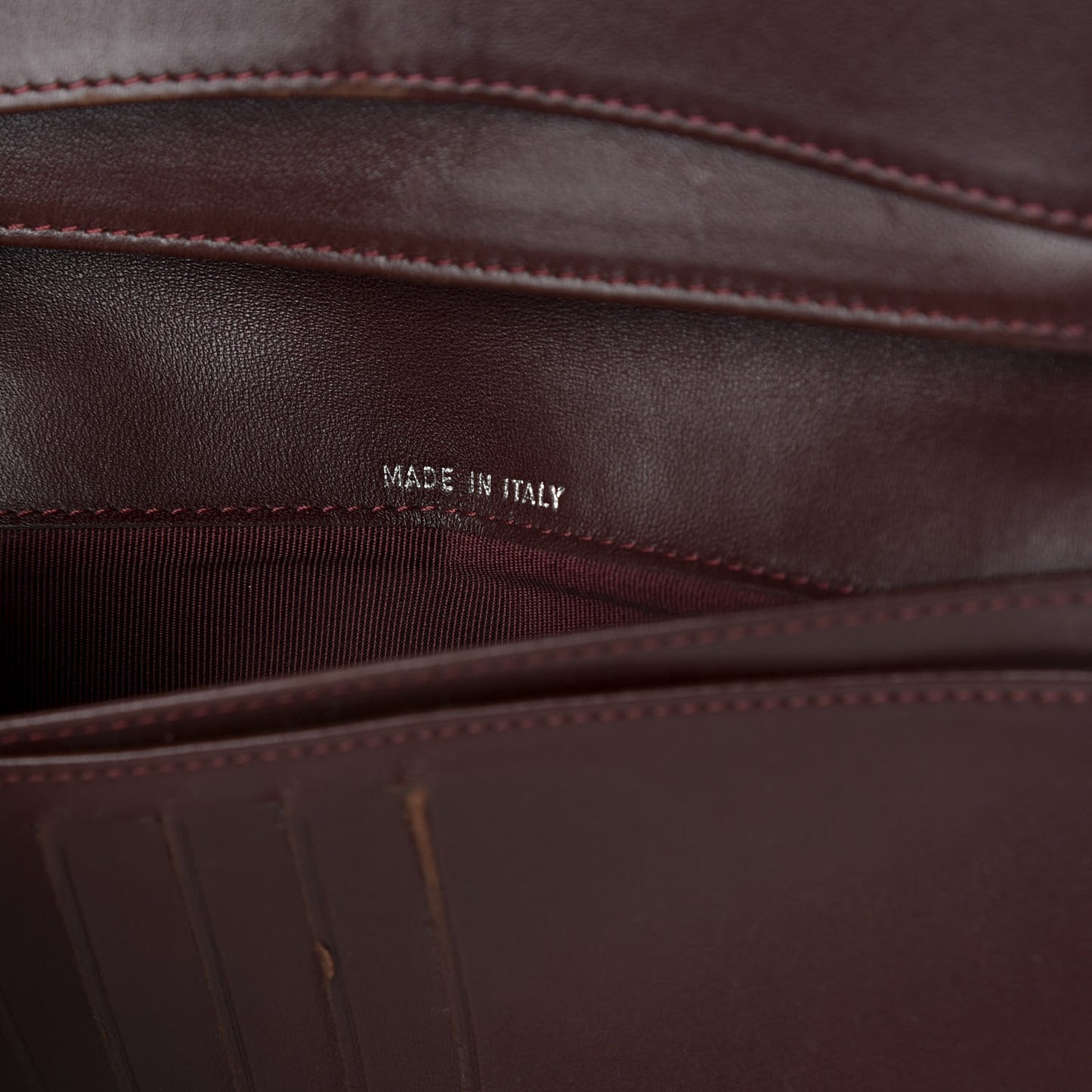 Lambskin Quilted Yen Wallet Black