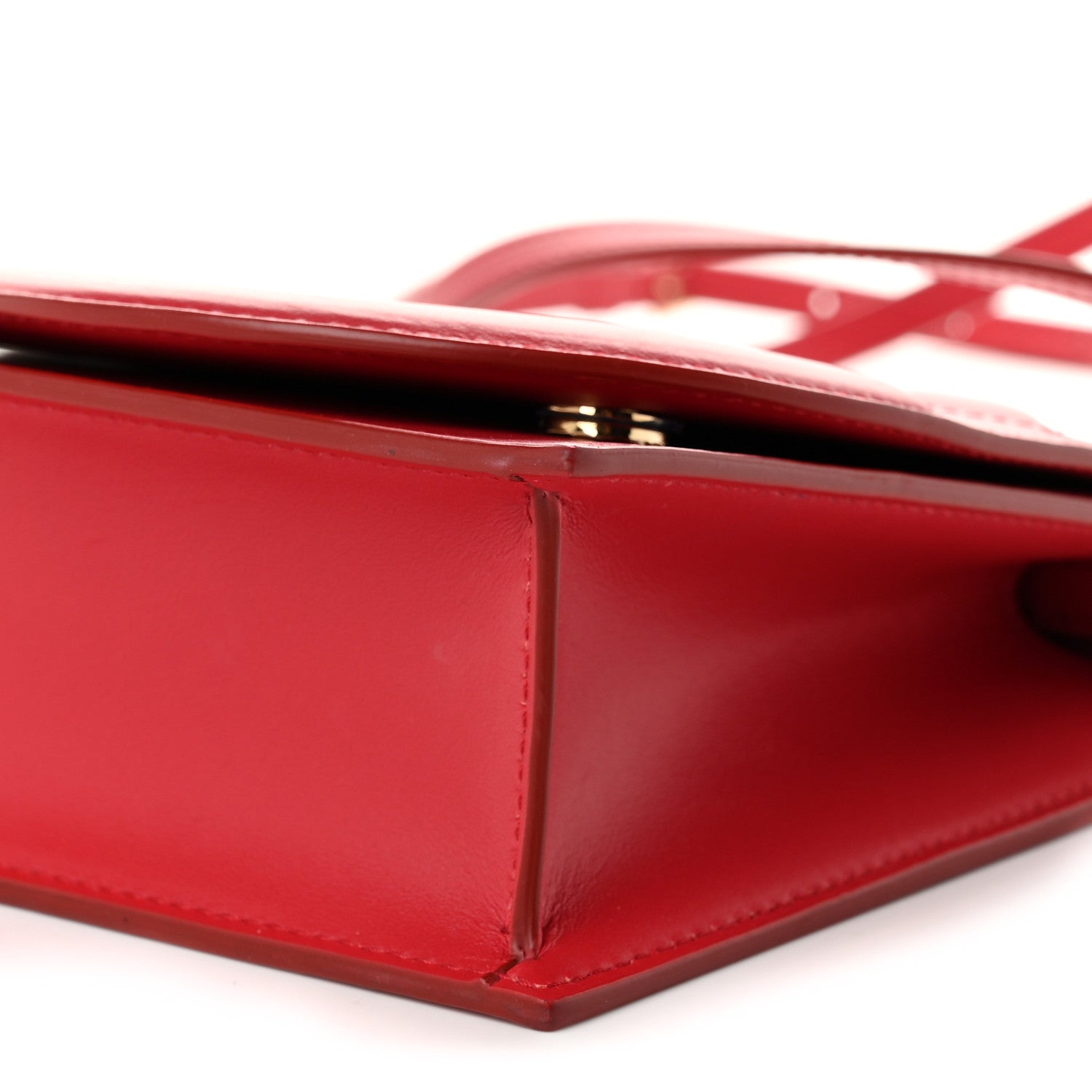 Dolce & Gabbana Calfskin DG Logo Flap Crossbody Bag Red 8 of 9
