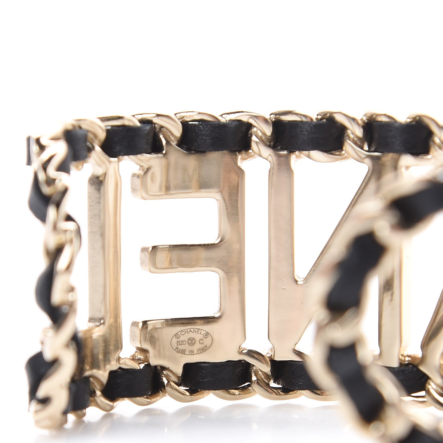 Chanel Lambskin Chain Vintage Allure Bracelet Gold 4 of 5
