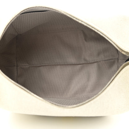 Hermes Canvas Large Bride-A-Brac Pouch Jaune Citron 5 of 7