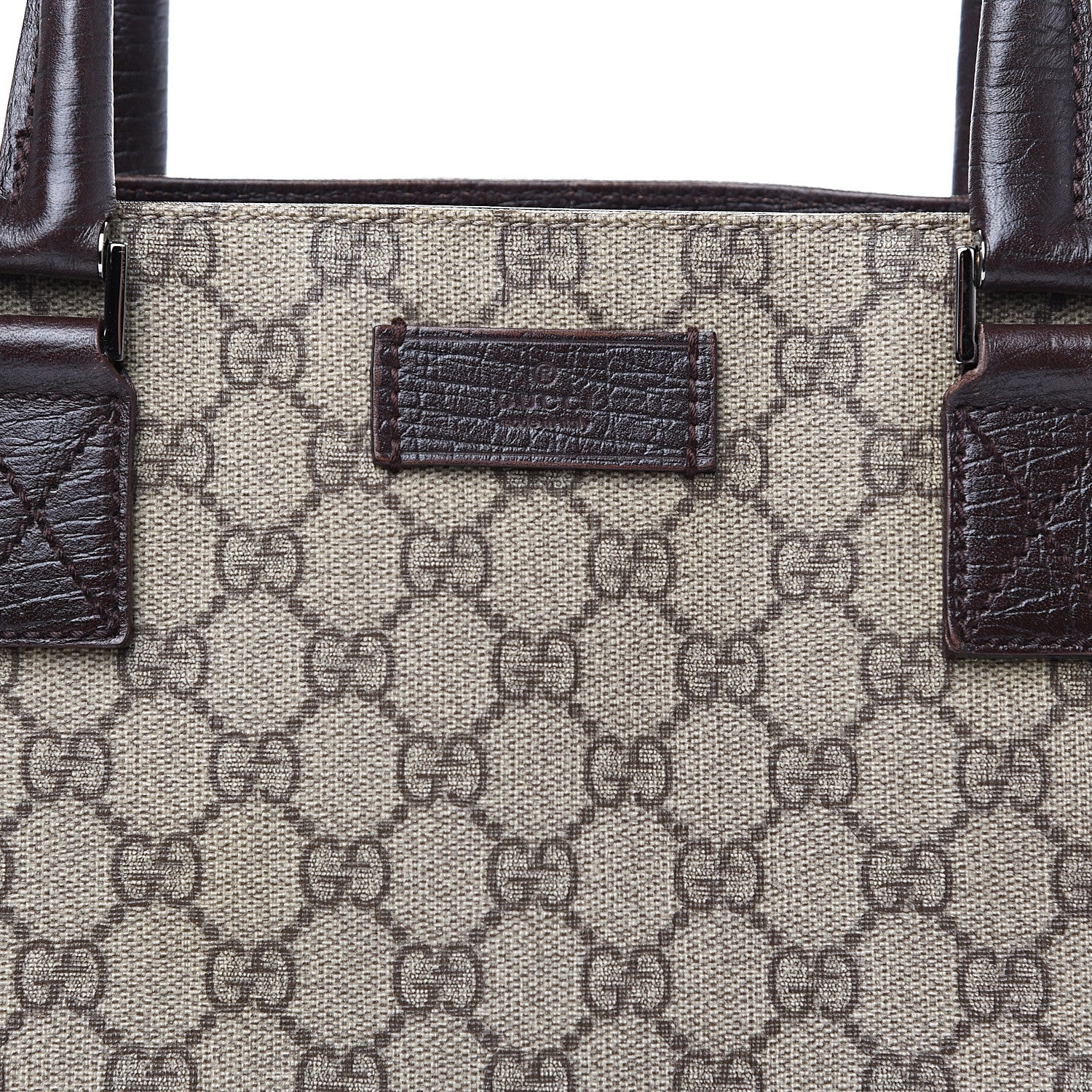 Gucci GG Plus Monogram Small Vertical Tote Dark Brown 10 of 10