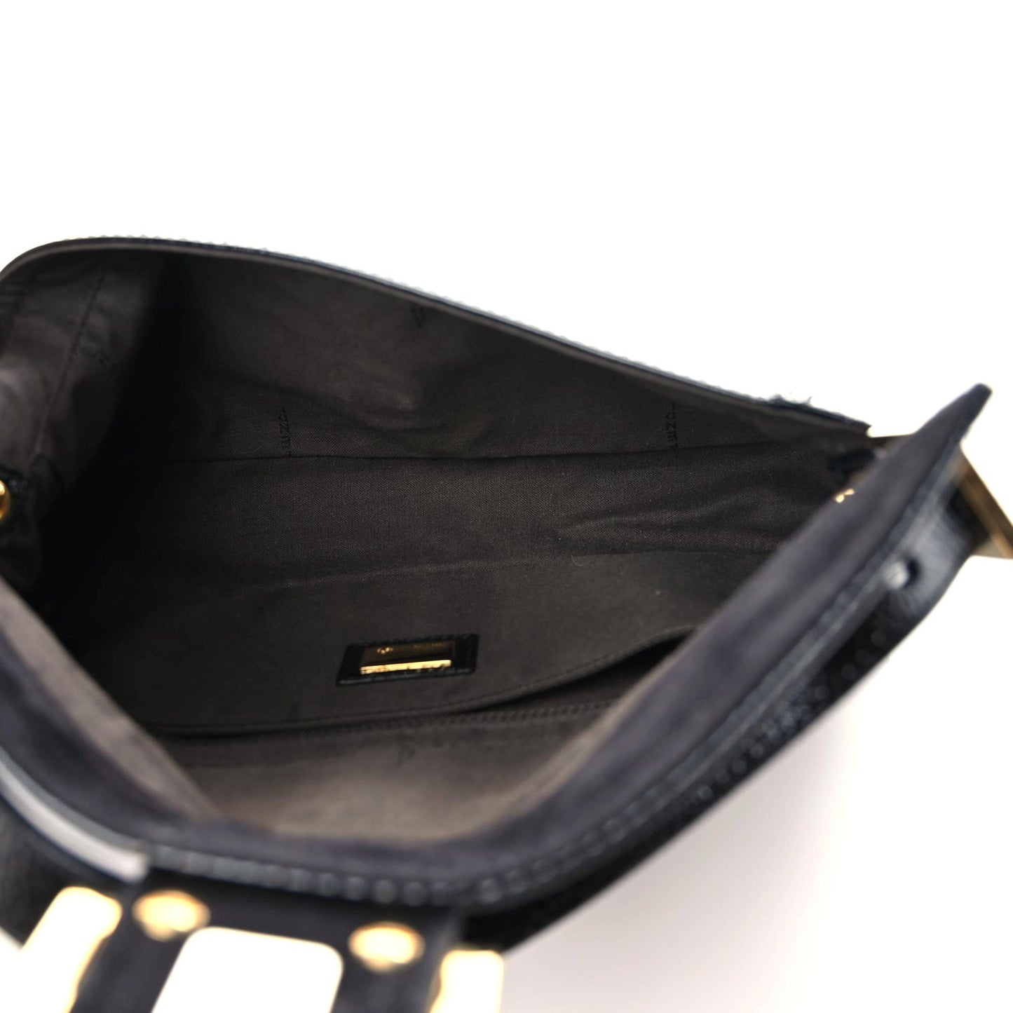 Vitello Naplak Medium Convertible Baguette Black