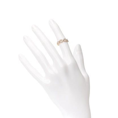Tiffany 18K Rose Gold Diamond Infinity Band Ring 47 4 2 of 5