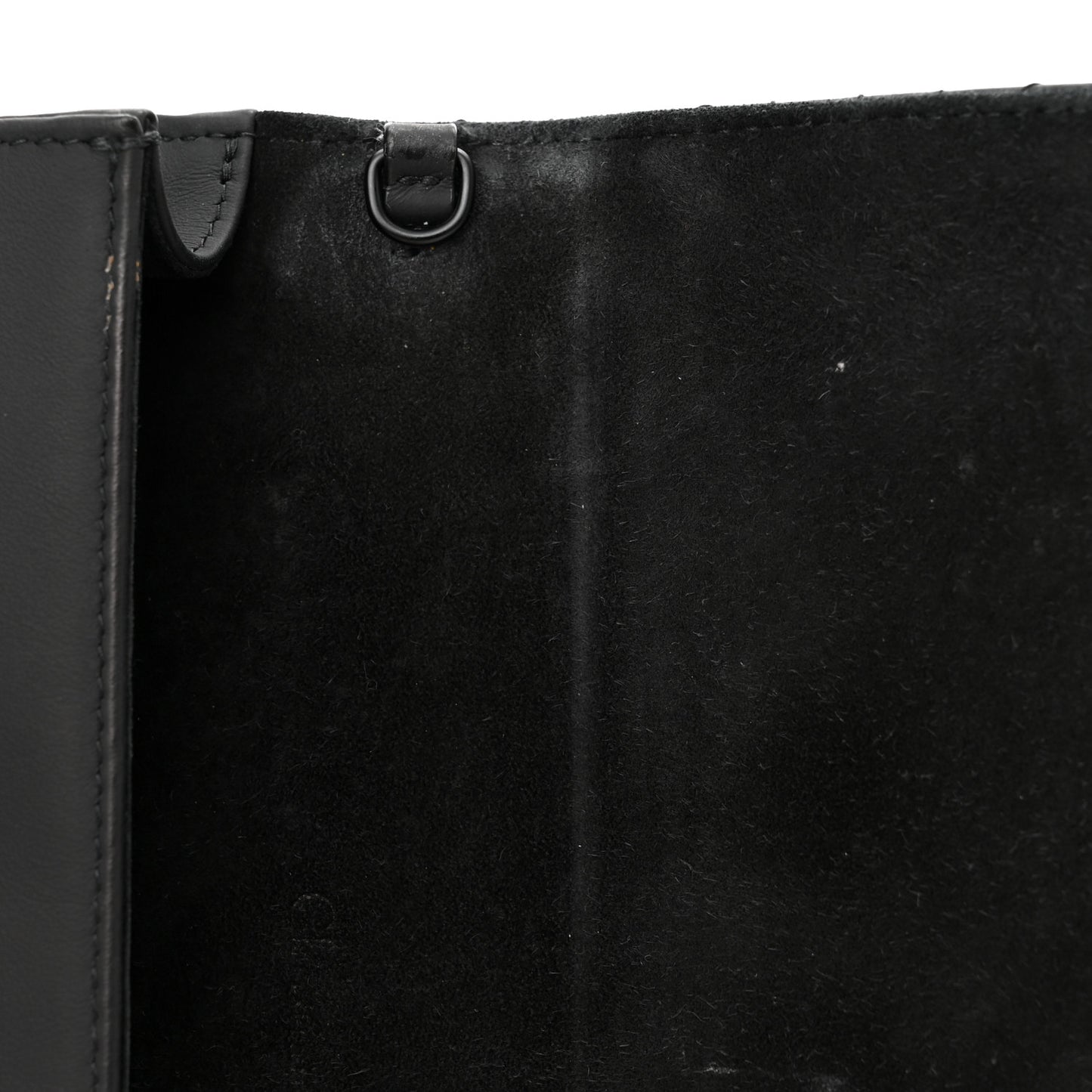 Ultra Matte Calfskin Cannage Lady Dior Clutch Black