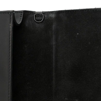 Christian Dior Ultra Matte Calfskin Cannage Lady Dior Clutch Black 11 of 12