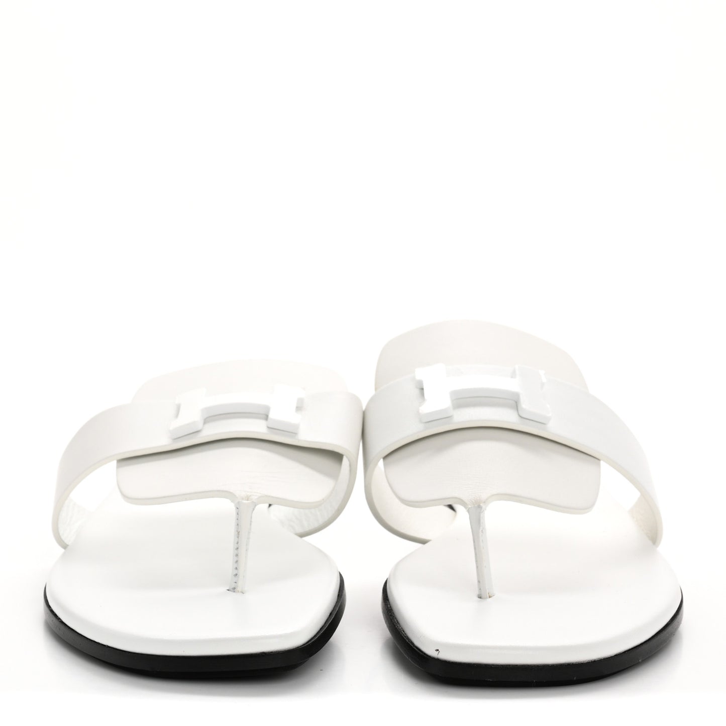 Calfskin Womens Galerie Sandals 36 White