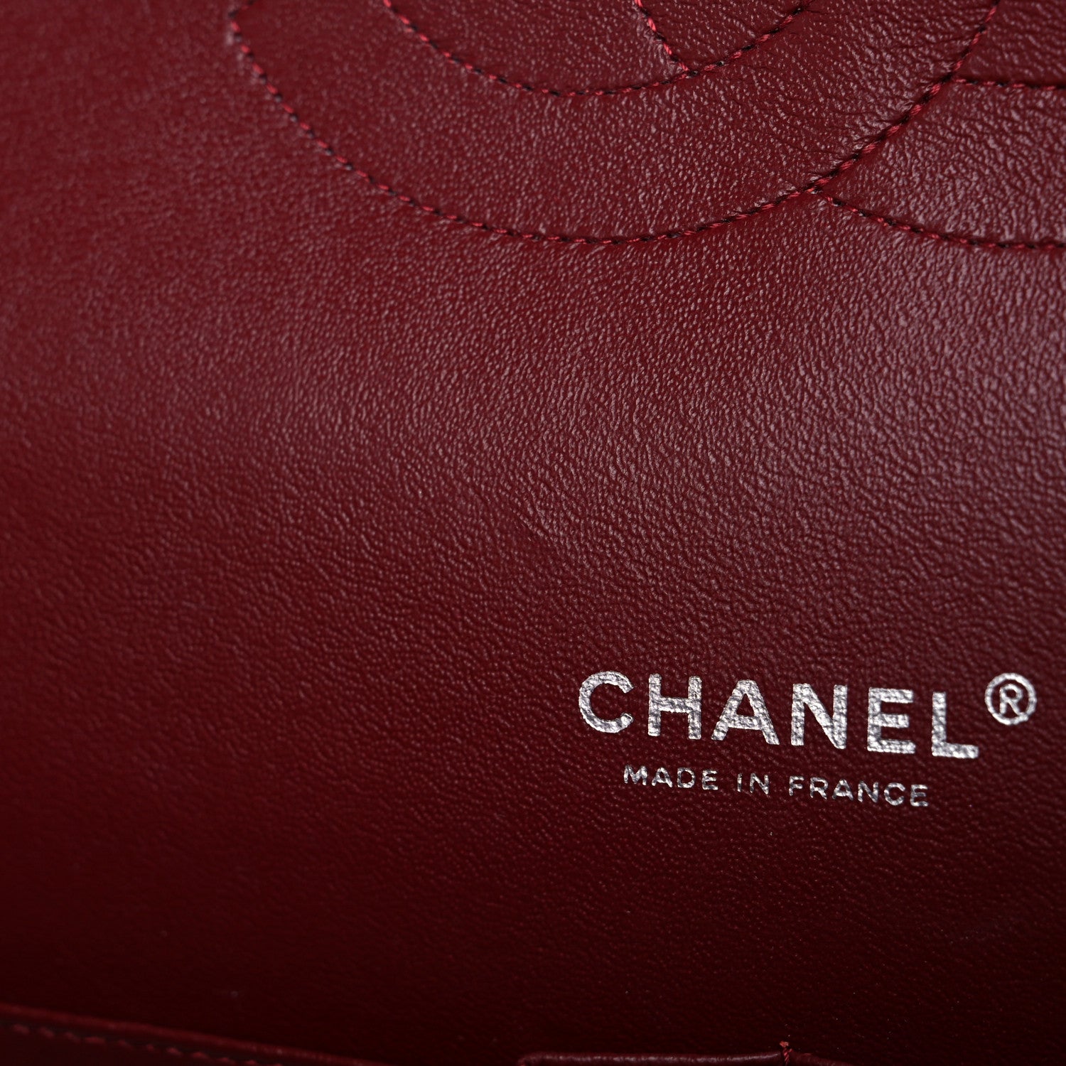 Chanel Caviar Quilted Maxi Double Flap Dark Red 14 of 16