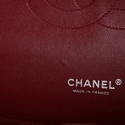 Chanel Caviar Quilted Maxi Double Flap Dark Red 14 of 16