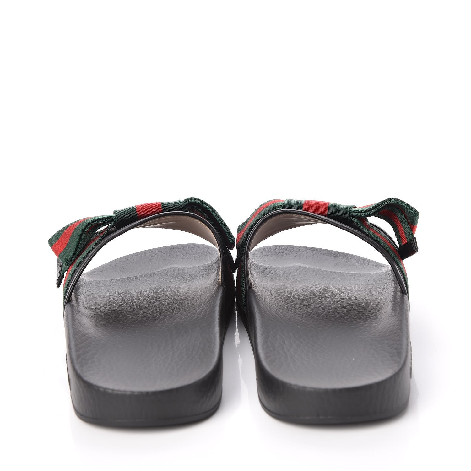 Gucci Satin Web Bow Slide Sandals 40 Black 4 of 8