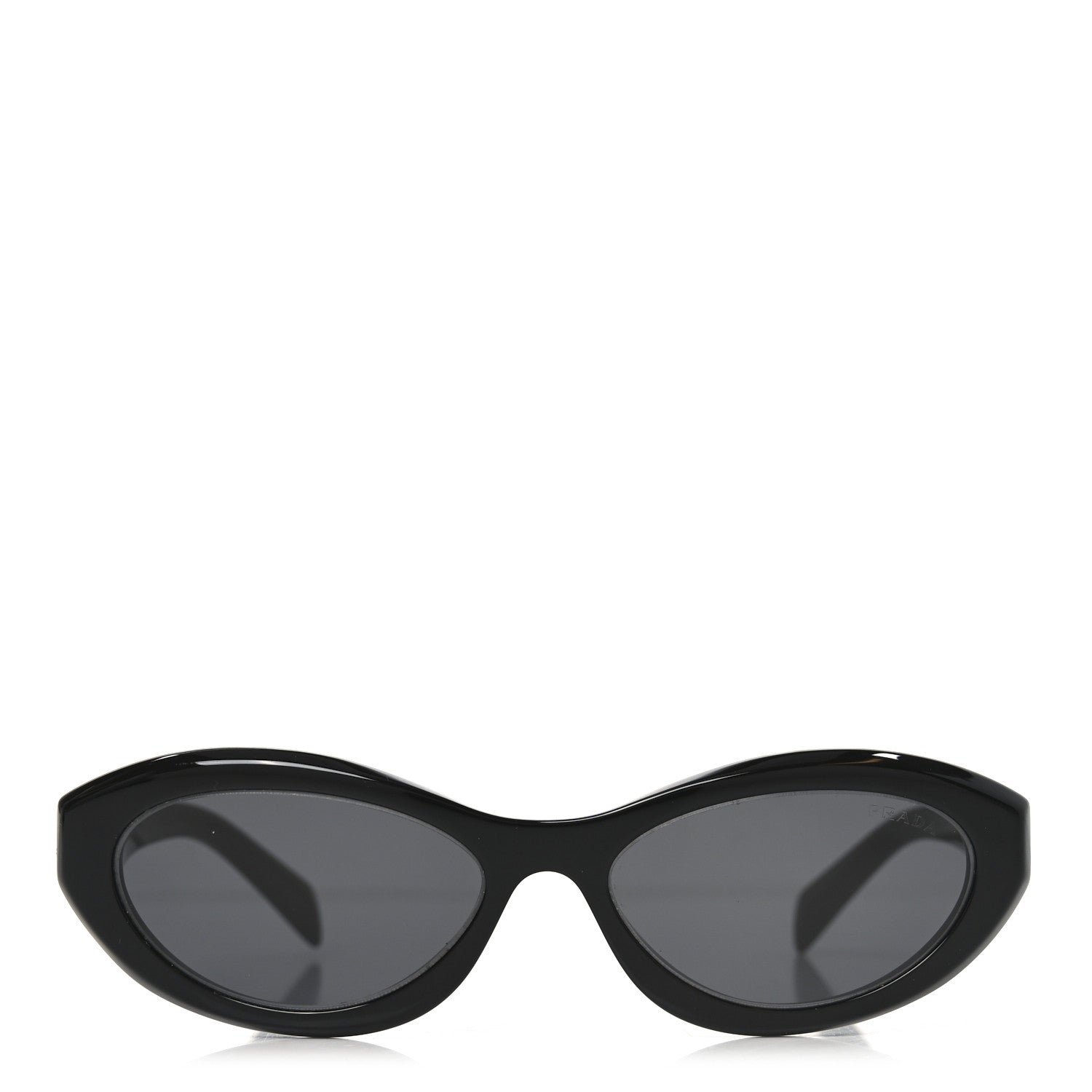 Prada Acetate Oval Sunglasses SPR 26Z Black 2 of 7