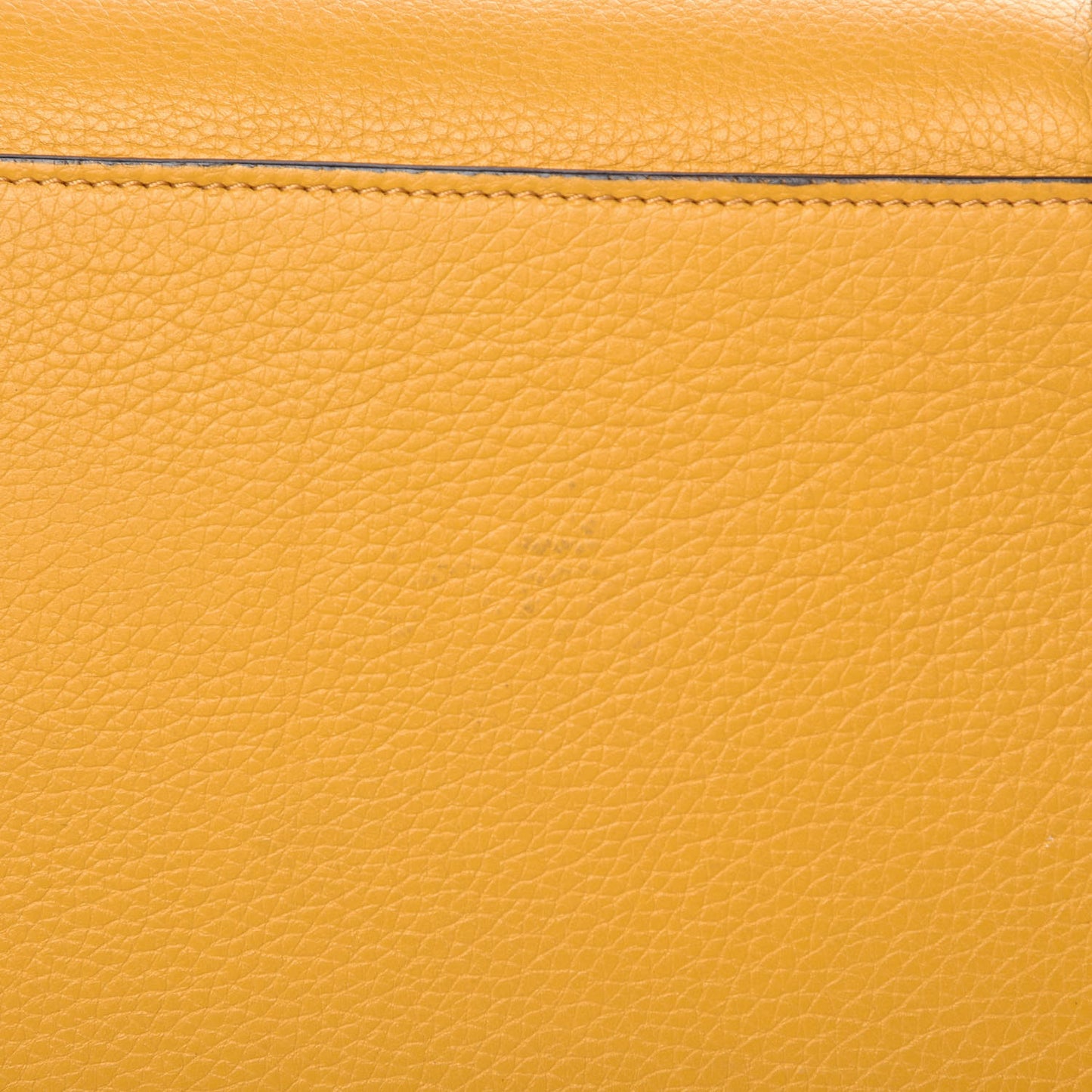 Drummed Calfskin Mini Luggage Ocre