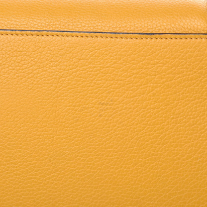Celine Drummed Calfskin Mini Luggage Ocre 16 of 23