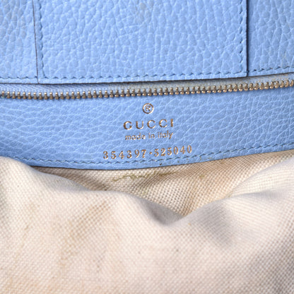 Gucci Dollar Calfskin Medium Swing Tote Mineral Blue 6 of 10