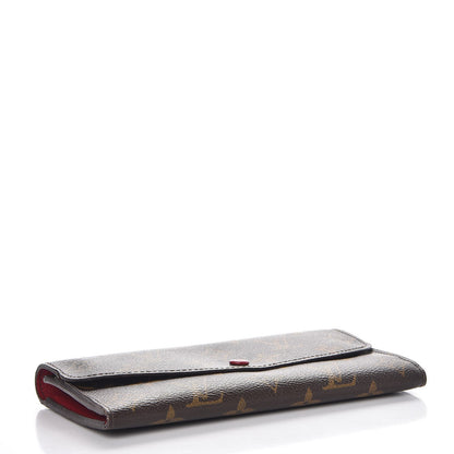 Louis Vuitton Monogram Emilie Wallet Red 4 of 13