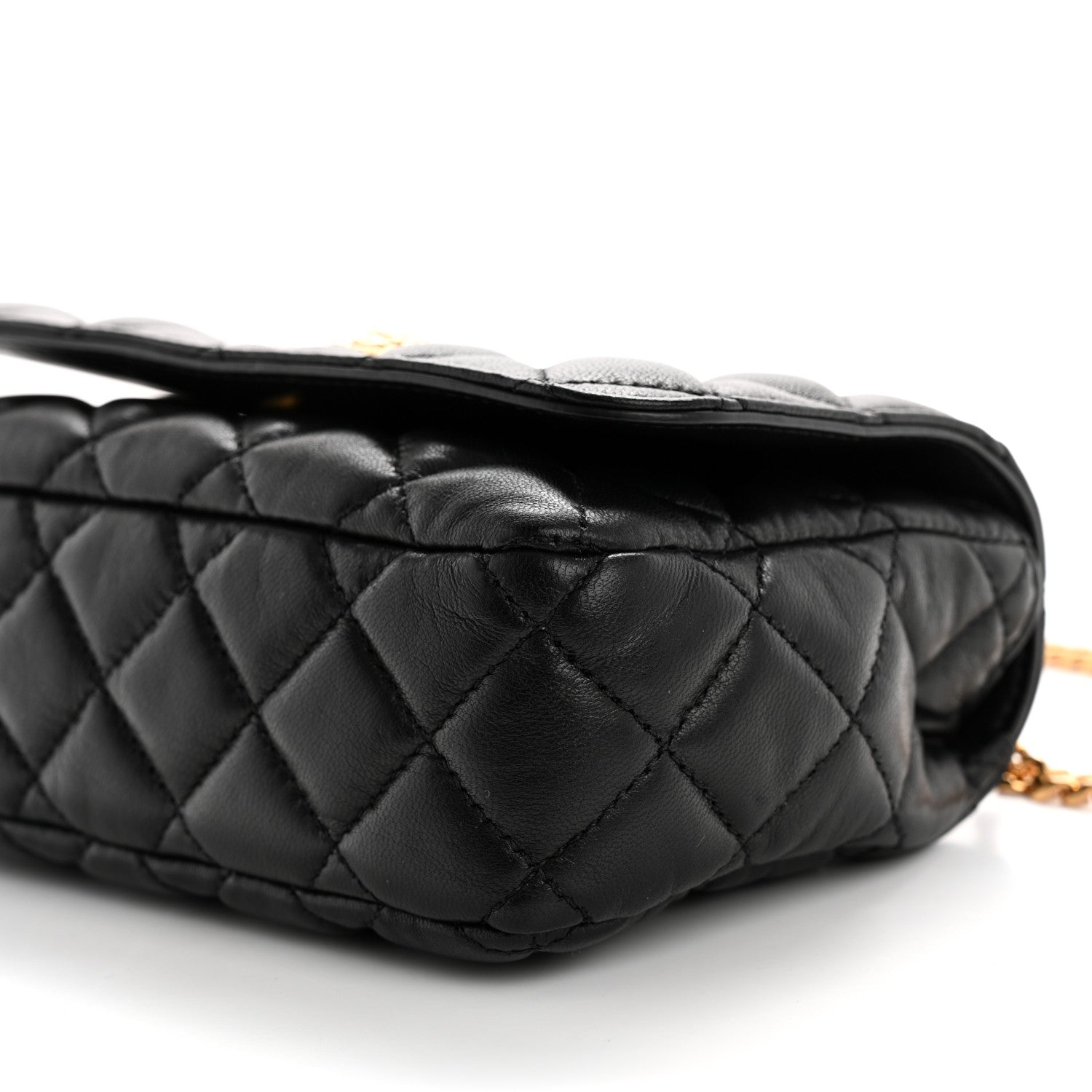 Versace Nappa Quilted Small Medusa Chain Crossbody Black 10 of 10