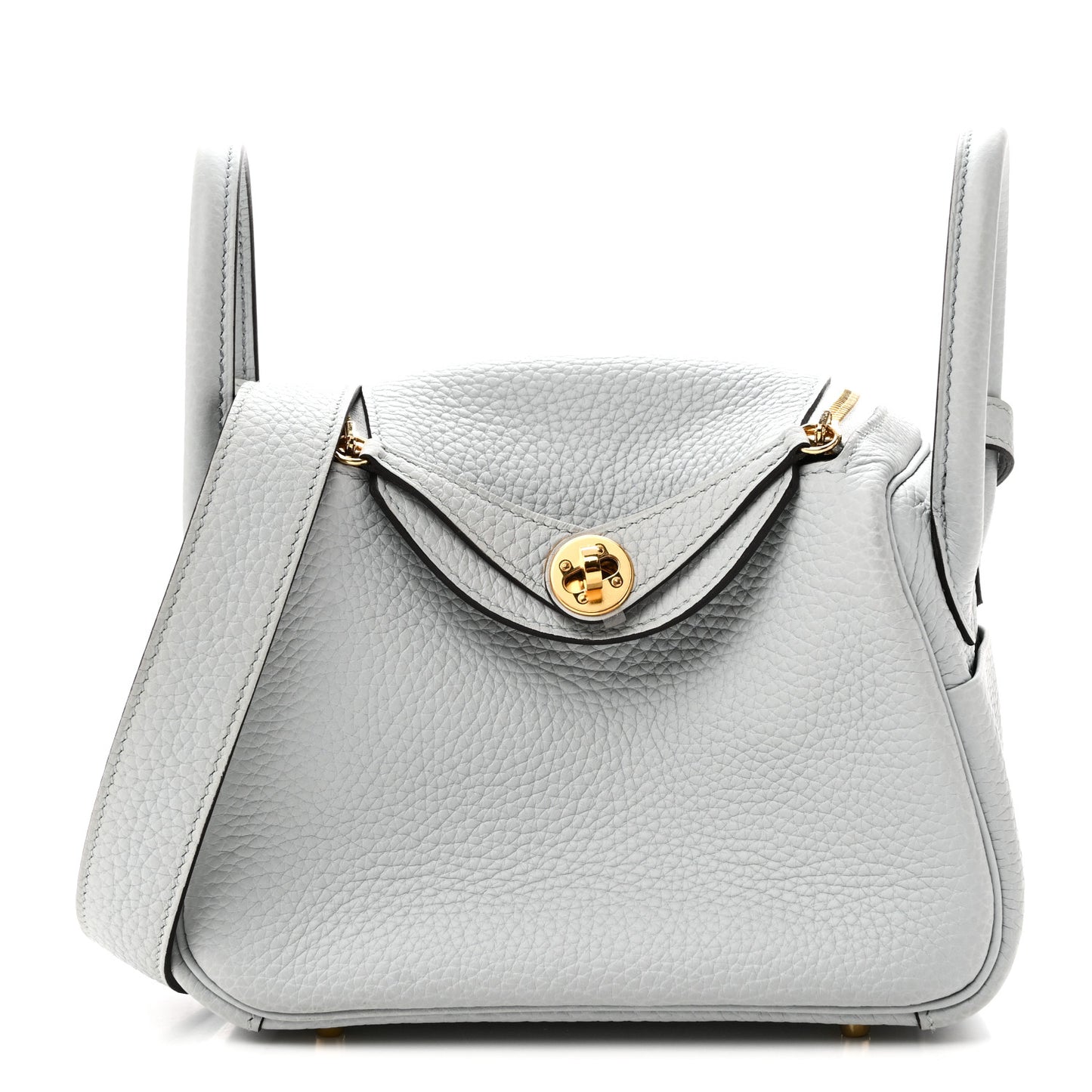 Taurillon Clemence Mini Lindy 20 Bleu Pale