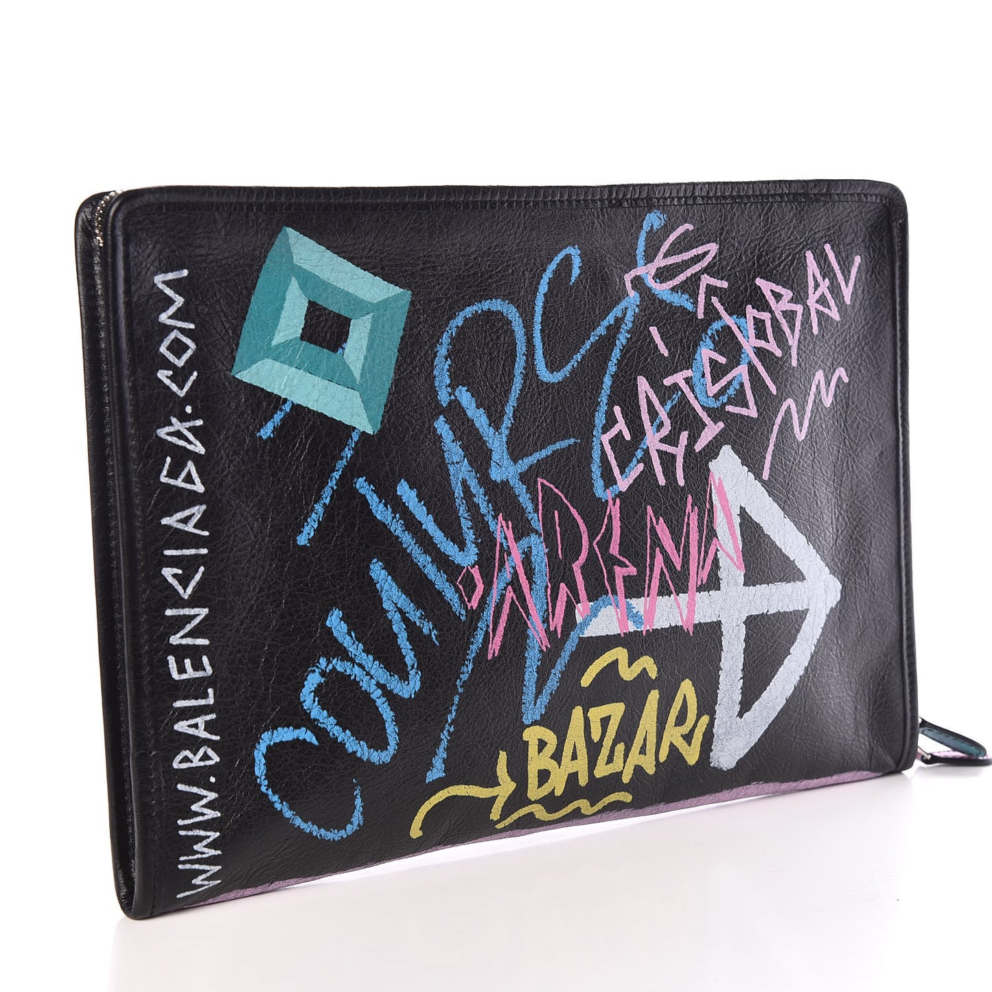 Agneau Arena Graffiti All Over Bazar Pouch Black Multicolor