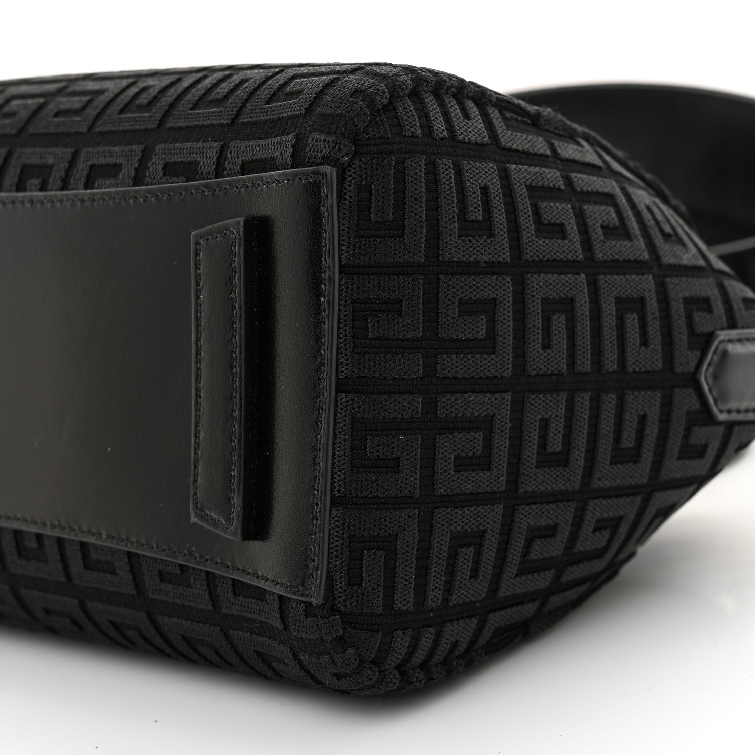 Givenchy Calfskin Jacquard Fabric 4G Mini Antigona Black 10 of 12