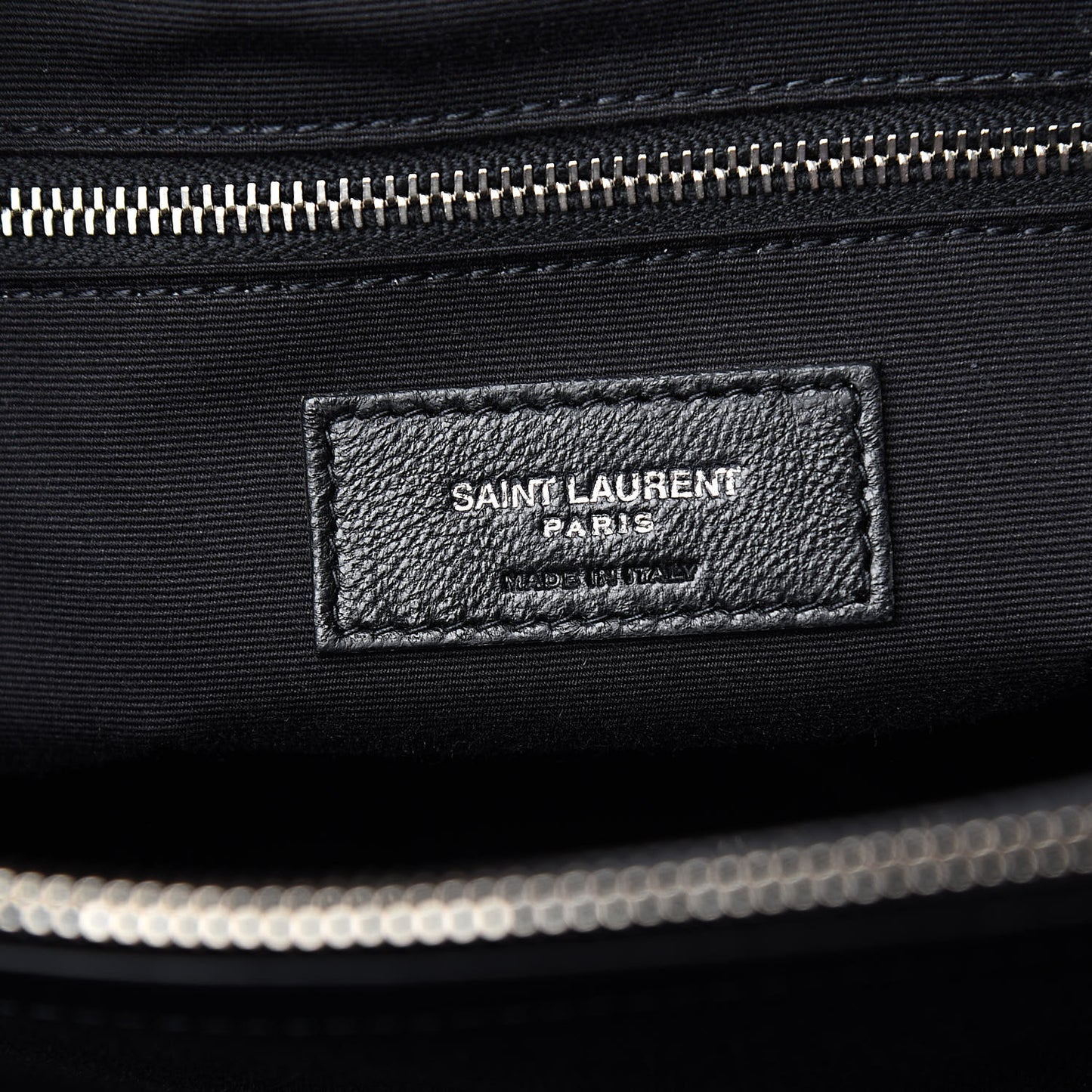 Calfskin Y Quilted Monogram Large Loulou Shopper Black