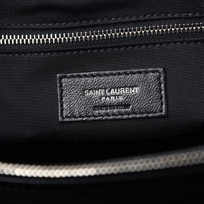 Saint Laurent Calfskin Y Quilted Monogram Large Loulou Shopper Black 6 of 11
