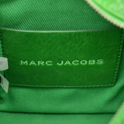 Marc Jacobs Shiny Crinkled Calfskin Mini The Tote Bag Fern Green 6 of 11