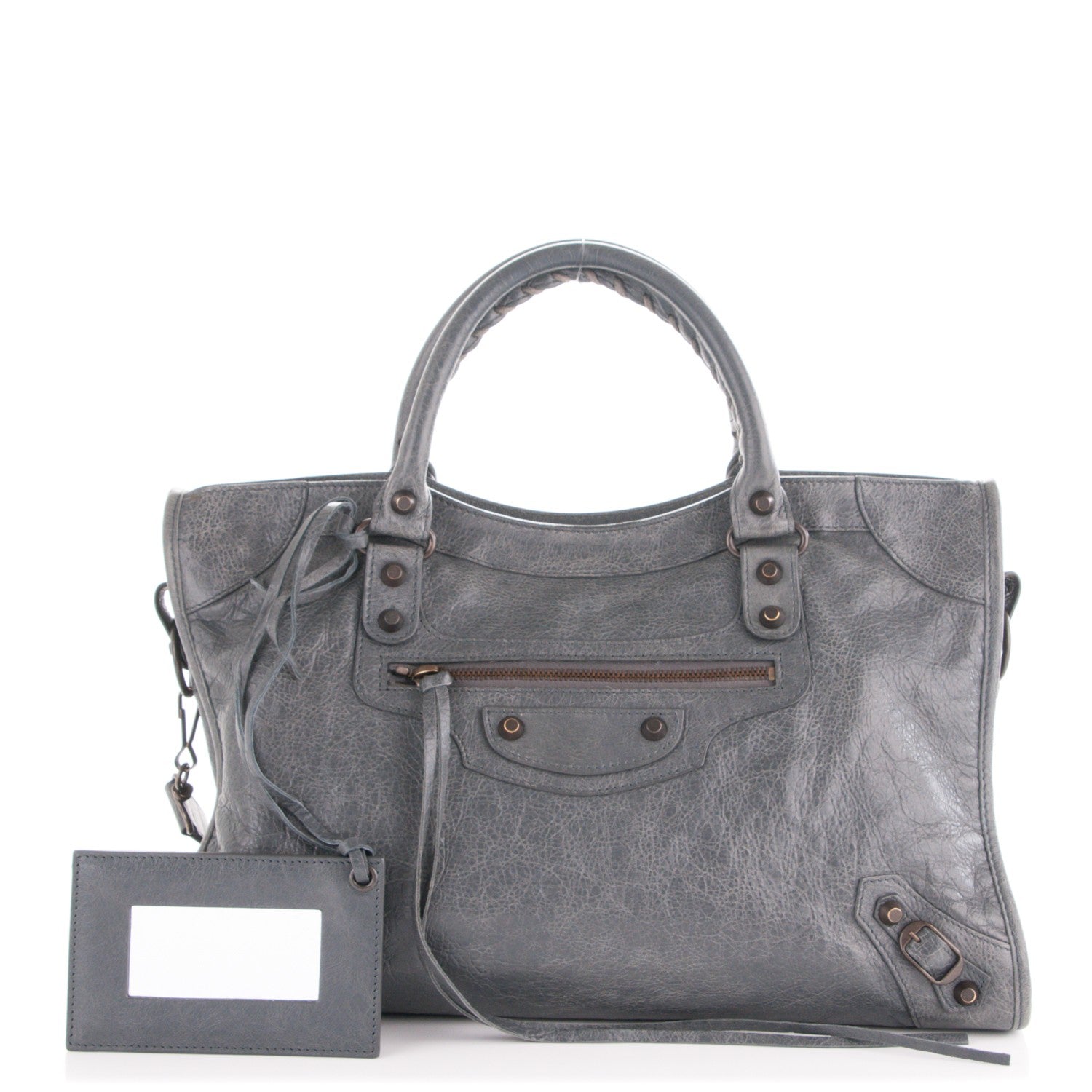 Balenciaga Agneau Classic Hardware City Gris Tarmac 1 of 7